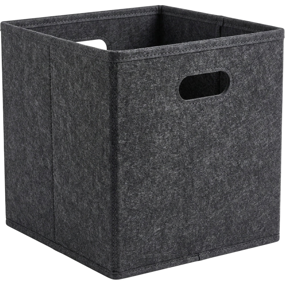 Dacrs Felt Foldable Cube Storage Bin 33 cm Charcoal - Product view