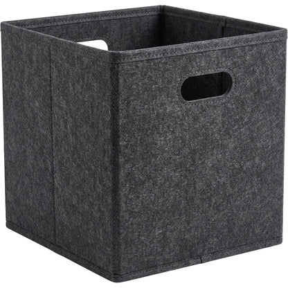 Dacrs Felt Foldable Cube Storage Bin 33 cm Charcoal - Product view