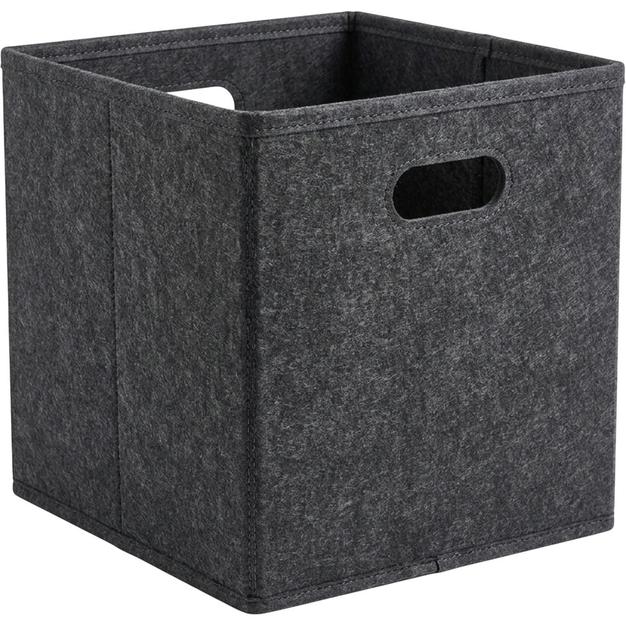 Dacrs Felt Foldable Cube Storage Bin 33 cm Charcoal